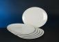 Preview: Universal Oval Weiss Menü Teller 6er pack