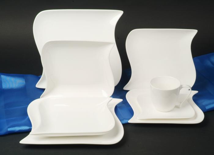 Ozean Weiss Porzellanservice Serie
