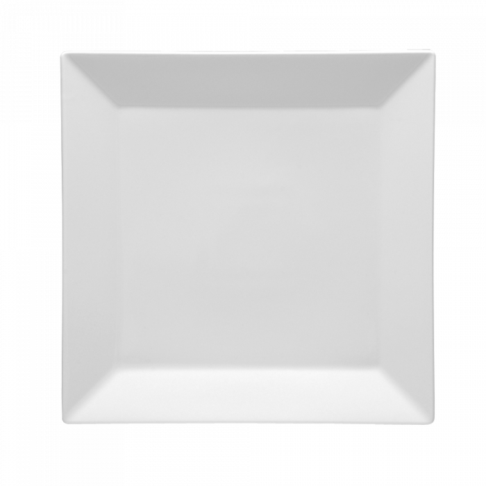 Quadrat Weiss Kuchen Teller 6er pack