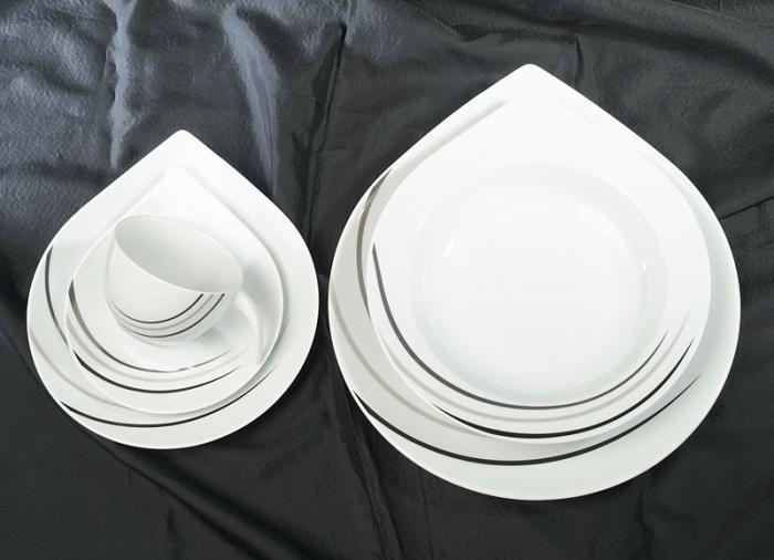 Deluxe Drop Linien Porzellan Serie