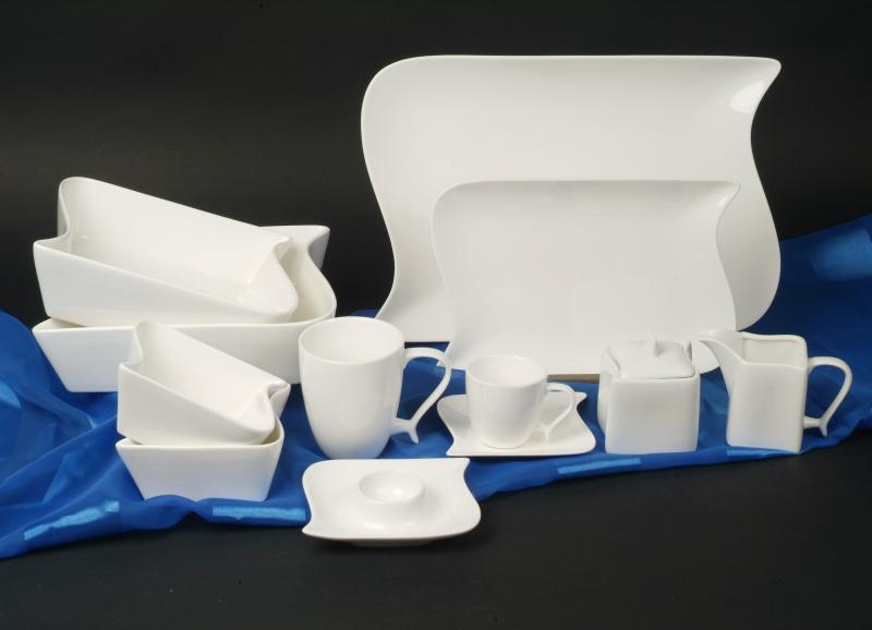 Ozean Weiss Porzellanservice Serie