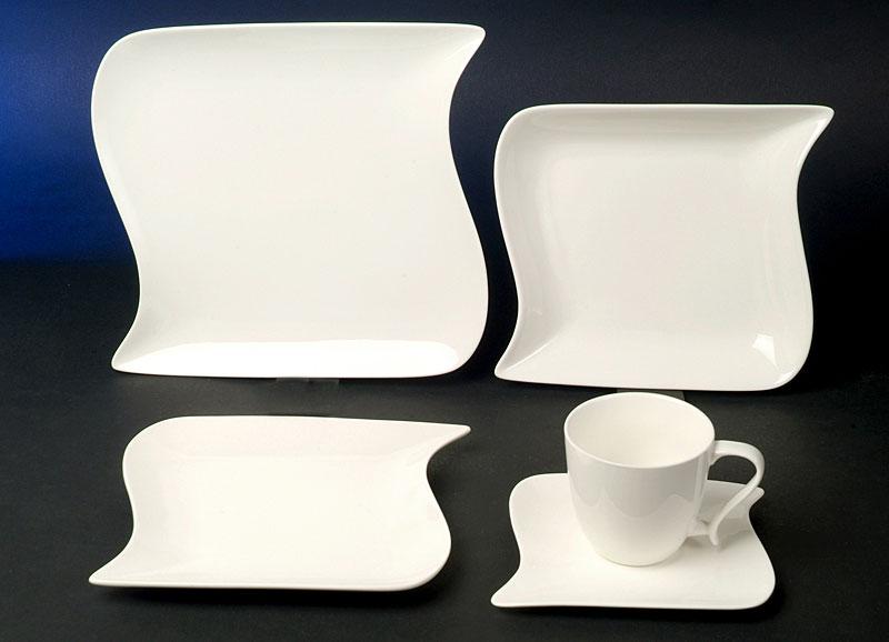 Ozean Weiss Porzellanservice Serie