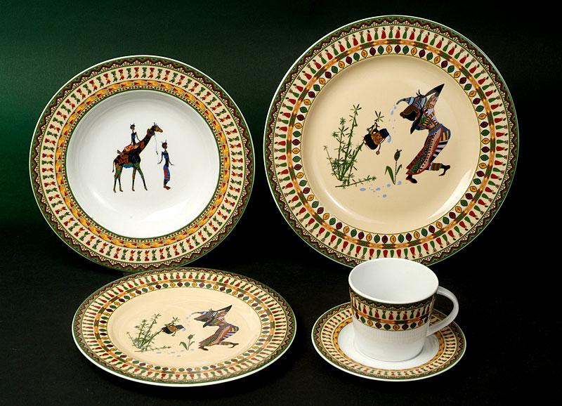 Kasva Africa Dekor Porzellan Serie