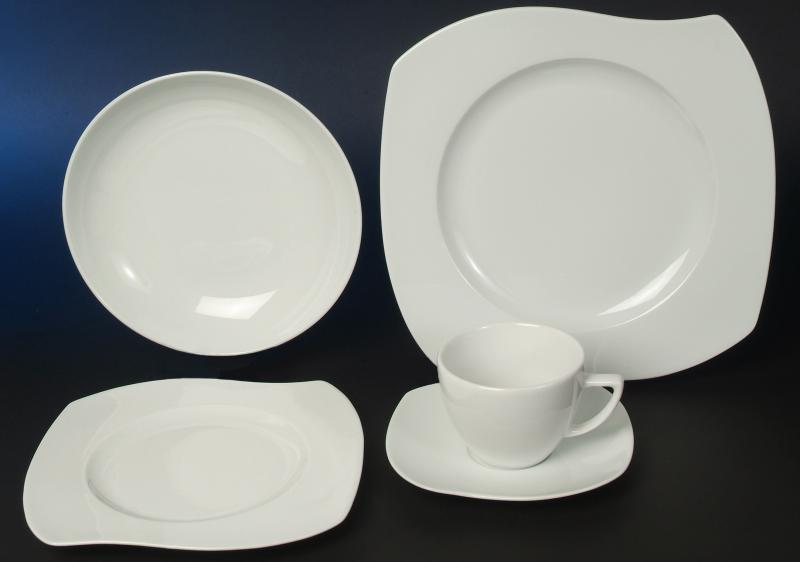 Eureka Weiss Porzellanservice Serie