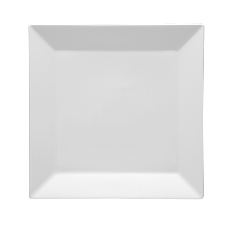 Quadrat Weiss Kuchen Teller 6er pack