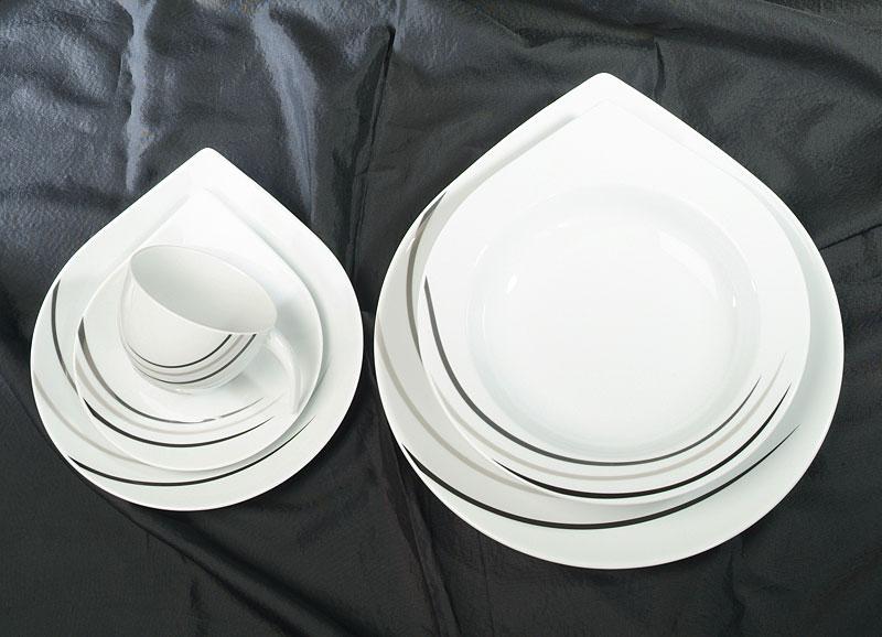 Deluxe Drop Linien Porzellan Serie