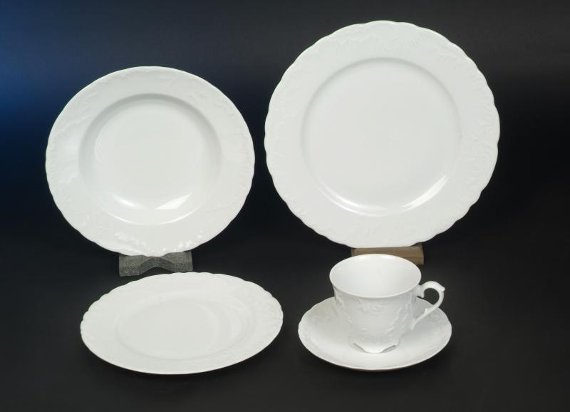 Rocaille Weiss Porzellanservice Serie