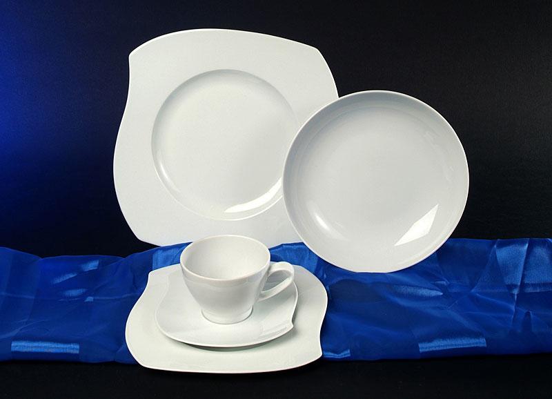 Eureka Weiss Porzellanservice Serie