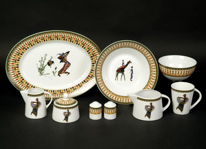 Kasva Africa Dekor Porzellan Serie