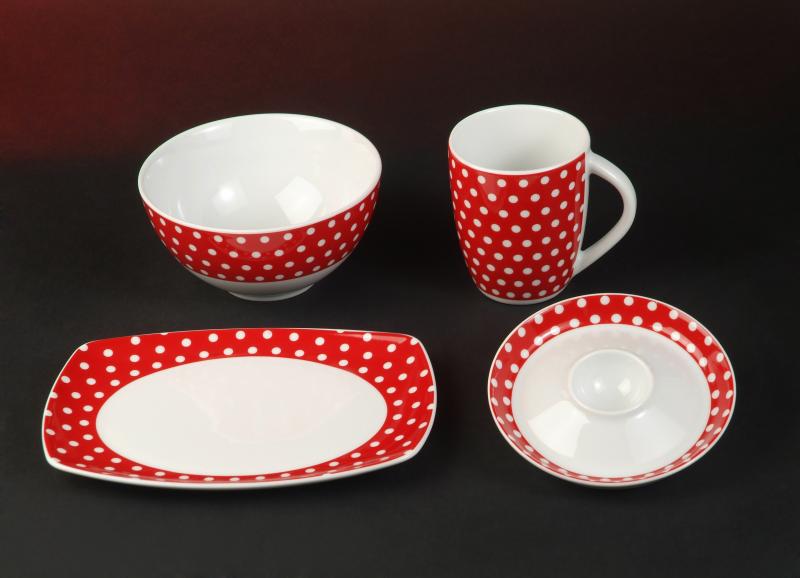 Kasva Punkte Frühstückservice 4 teilig