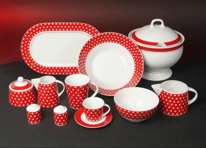 Kasva Punkte Porzellanservice Serie