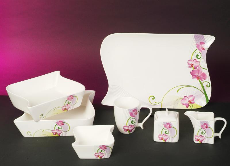 Ozean Orchidee Linie Porzellan Serie